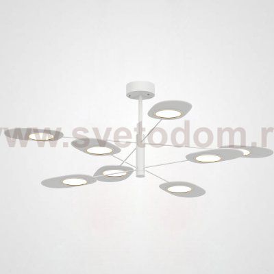 Люстра на штанге INGEL D110 8 lamps White ImperiumLoft 193540-26