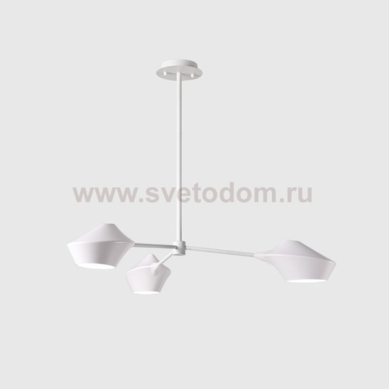 Люстра на штанге LANT D65 3 lamps White ImperiumLoft 193571-26