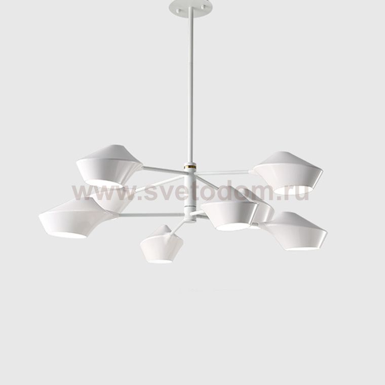 Люстра на штанге LANT D95 8 lamps White ImperiumLoft 193573-26