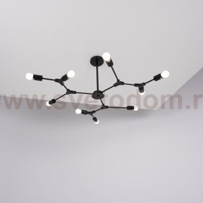Люстра на штанге LATE D103 Black ImperiumLoft 193583-26