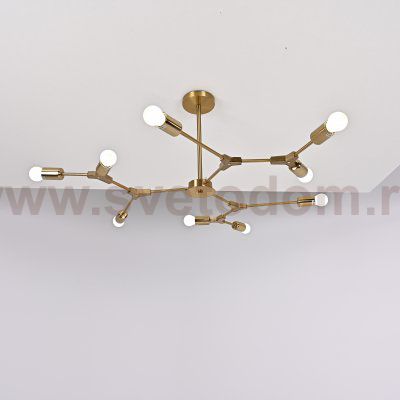 Люстра на штанге LATE D103 Gold ImperiumLoft 193584-26