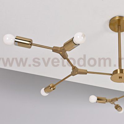Люстра на штанге LATE D103 Gold ImperiumLoft 193584-26