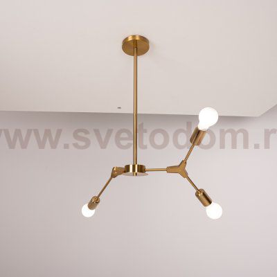 Люстра на штанге LATE D55 Gold ImperiumLoft 193585-26