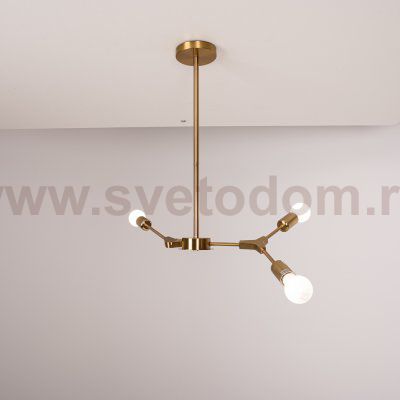Люстра на штанге LATE D55 Gold ImperiumLoft 193585-26