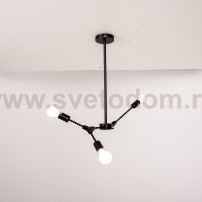 Люстра на штанге LATE D55 Black ImperiumLoft 193586-26