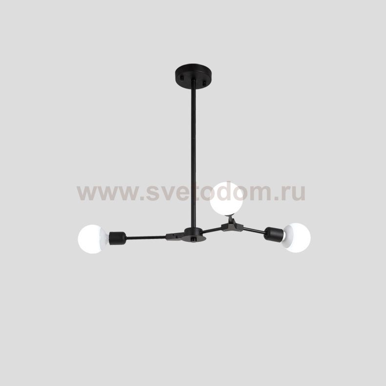 Люстра на штанге LATE D55 Black ImperiumLoft 193586-26