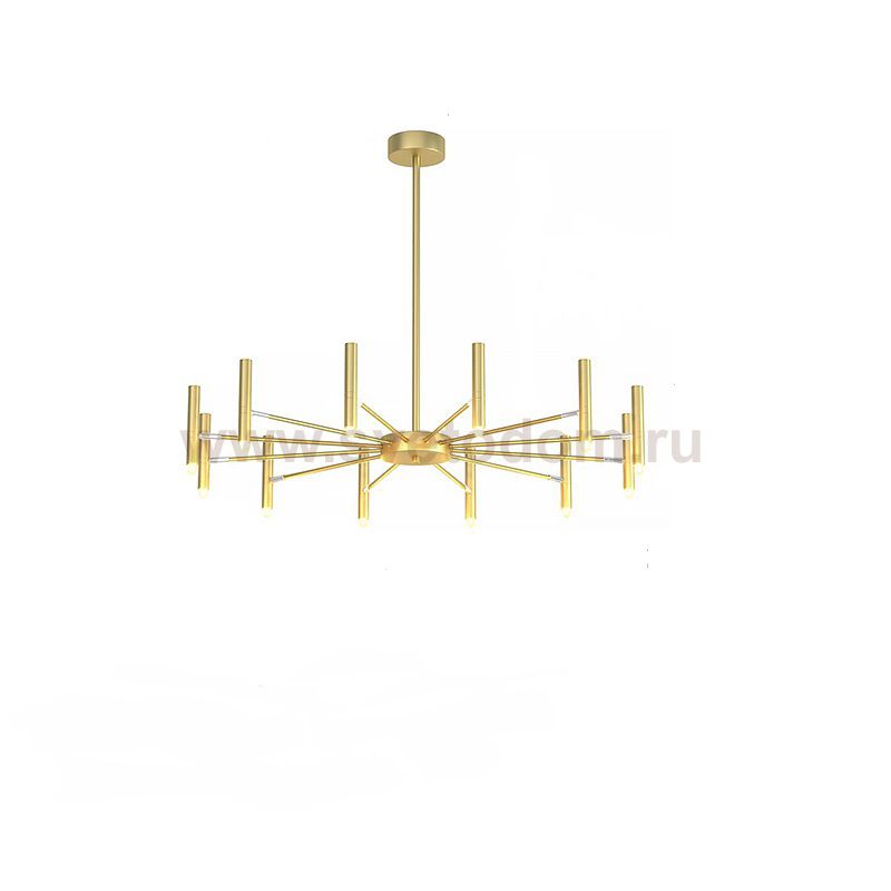 Люстра POP P40 Chandelier 12 lamps D100 Mod.A Gold ImperiumLoft 193602-26