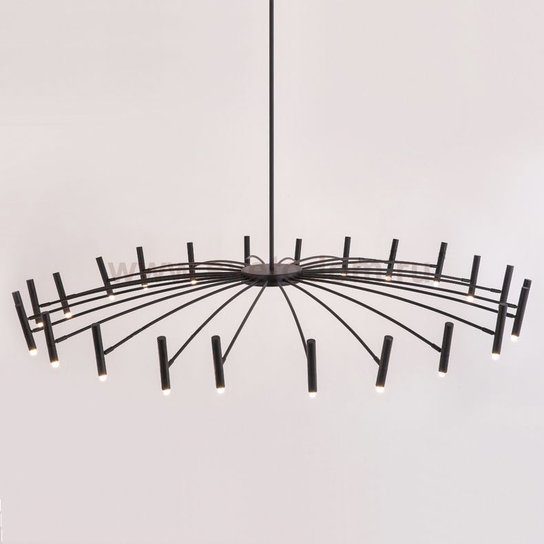 Люстра POP P40 Chandelier 24 lamps D130 Mod.A Black ImperiumLoft 193606-26