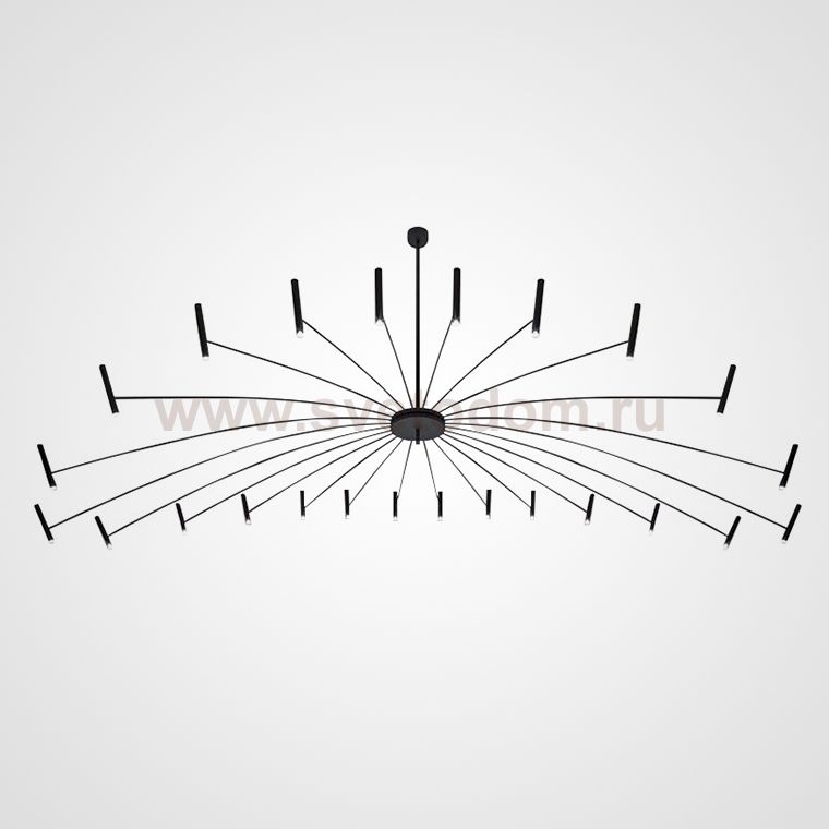 Люстра POP P40 Chandelier 24 lamps D180 Mod.A Black ImperiumLoft 193609-26
