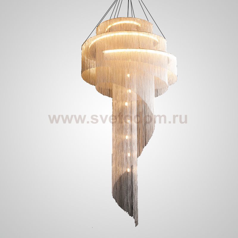 Подвесная люстра CONCORDIA GOLD D100 Chrome ImperiumLoft 193722-23