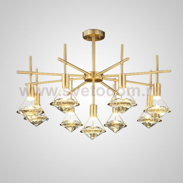 Потолочная люстра GLASGOW CH L9 ImperiumLoft 193732-23