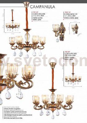 Люстра Favourite 1941-6P Campanula