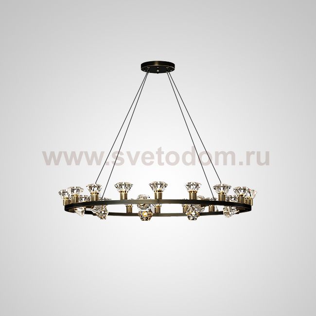 Подвесная люстра KENDRA CH D103 Black Brass ImperiumLoft 194928-23