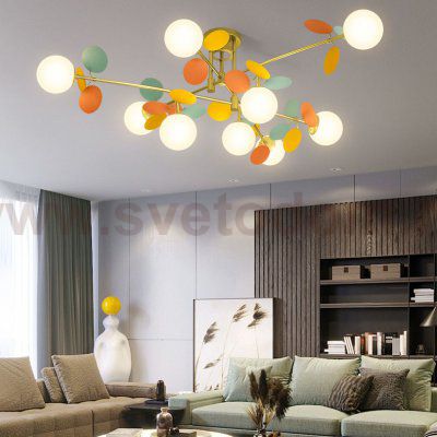 Потолочная люстра MATISSE B D80 Gold Multicolor ImperiumLoft 194949-23