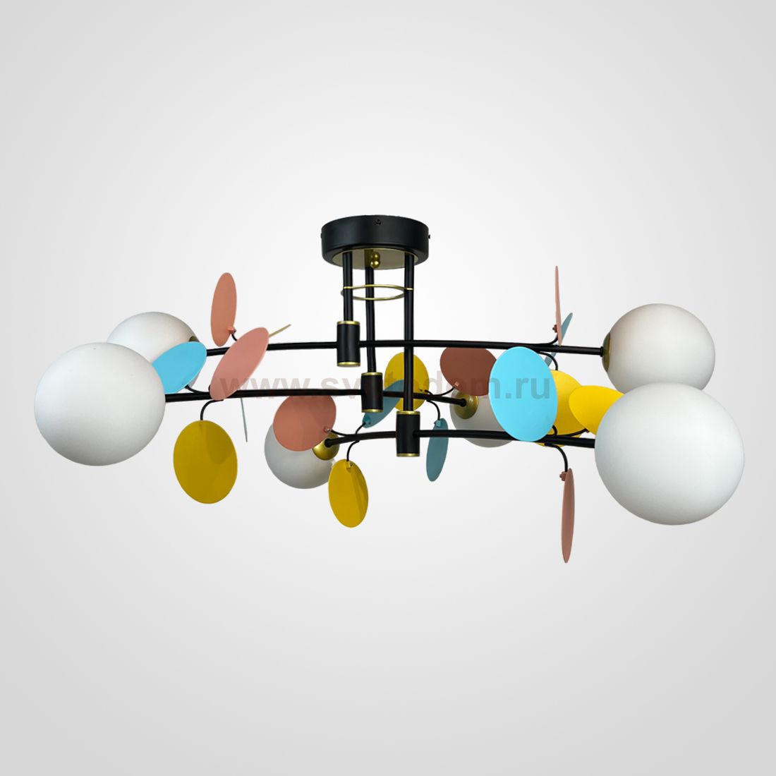 Потолочная люстра MATISSE B D80 Black Multicolor ImperiumLoft 194950-23