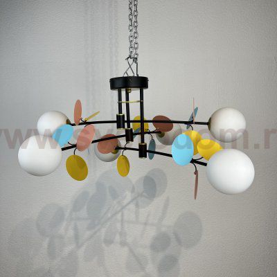 Потолочная люстра MATISSE B D80 Black Multicolor ImperiumLoft 194950-23