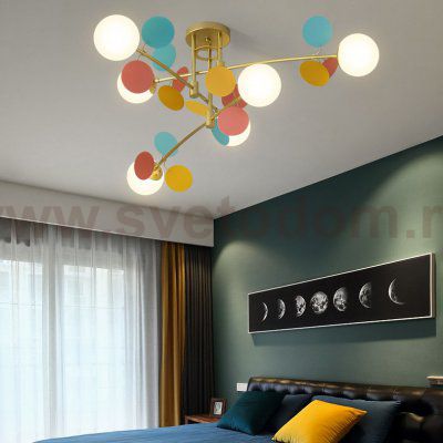 Потолочная люстра MATISSE B D120 Gold Multicolor ImperiumLoft 194952-23