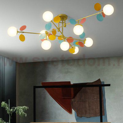 Потолочная люстра MATISSE B D120 Black Multicolor ImperiumLoft 194953-23