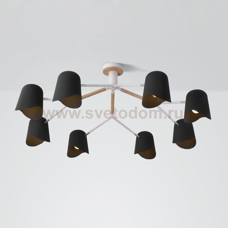 Люстра на штанге NOTCH D110 Black ImperiumLoft 194978-26