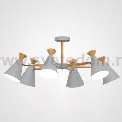 Люстра на штанге OLA D76.5 Gray ImperiumLoft 194989-26