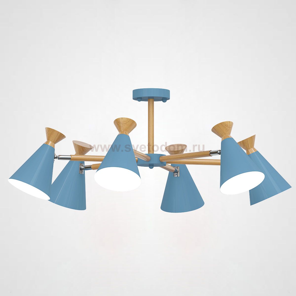 Люстра на штанге OLA D76.5 Blue ImperiumLoft 194990-26