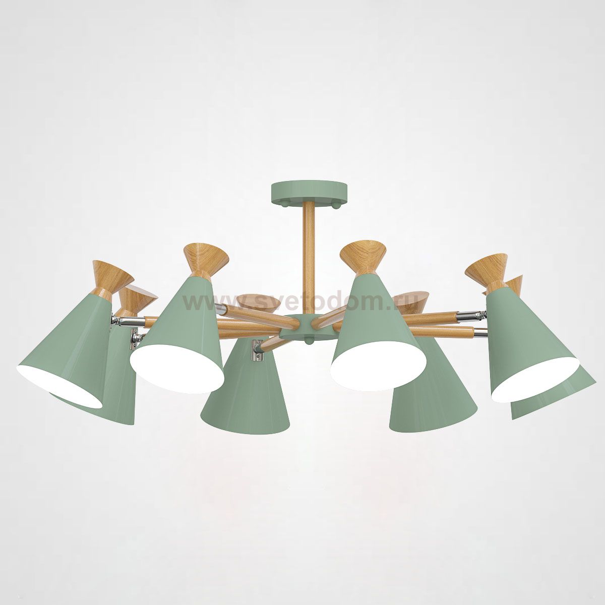 Люстра на штанге OLA D90,5 Green ImperiumLoft 194994-26