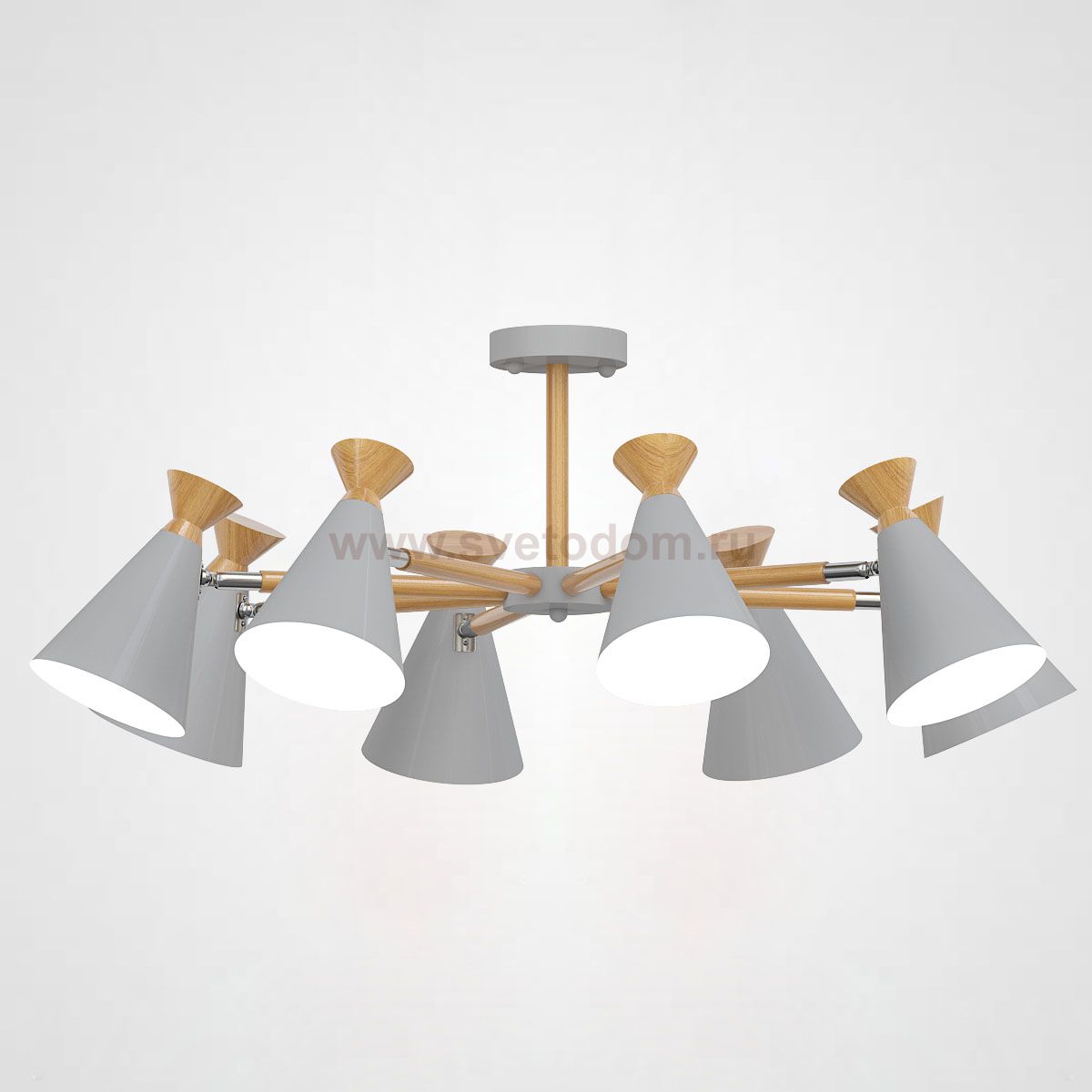 Люстра на штанге OLA D90,5 Gray ImperiumLoft 194995-26