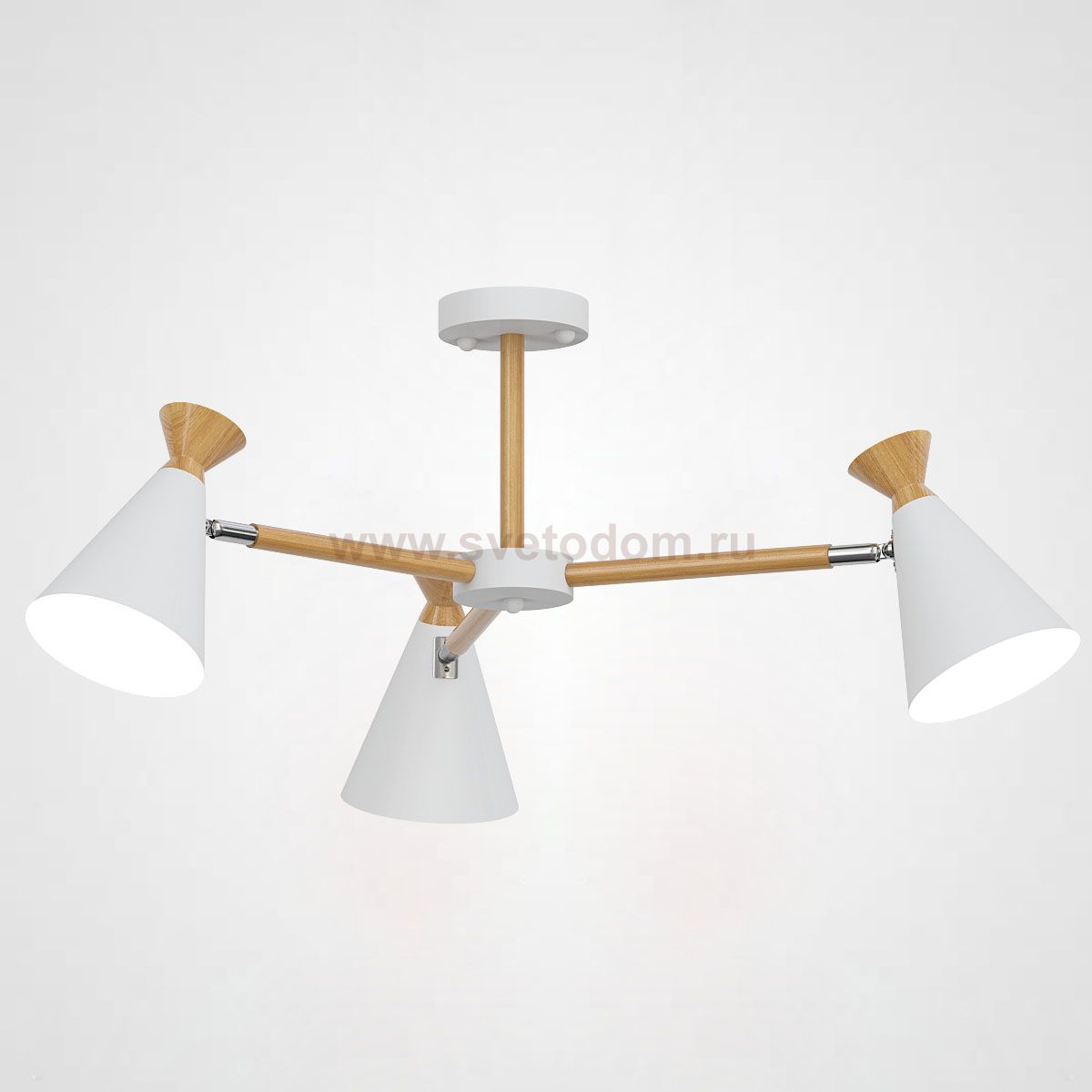 Люстра на штанге OLA D60,5 White ImperiumLoft 195003-26