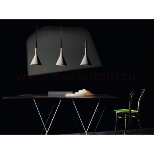 Подвесной светильник Foscarini APLOMB серый H. 5 m