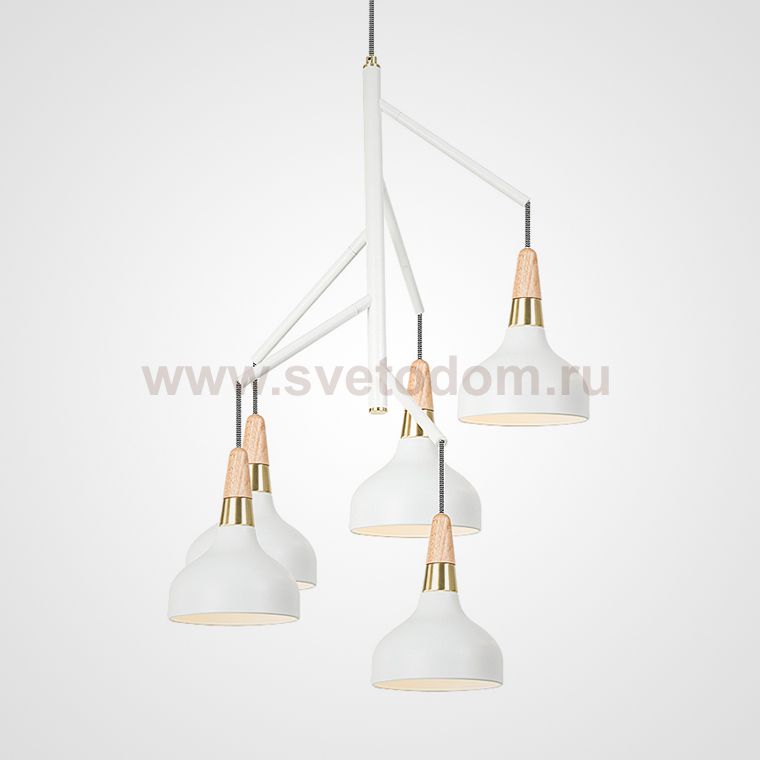 Люстра на штанге OPLAND CH D61 White ImperiumLoft 195012-26