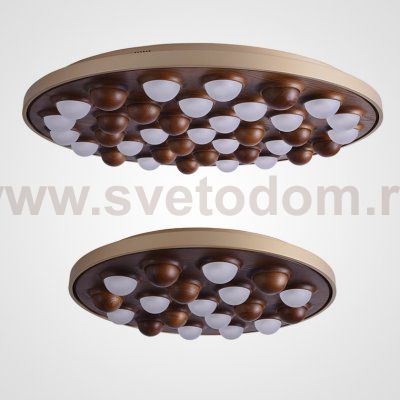 Потолочная люстра PIE D60 Gold/Dark wood ImperiumLoft 195482-26