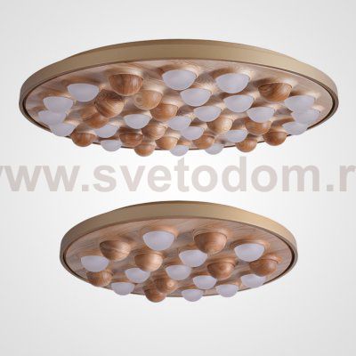Потолочная люстра PIE D60 Gold/Light wood ImperiumLoft 195483-26