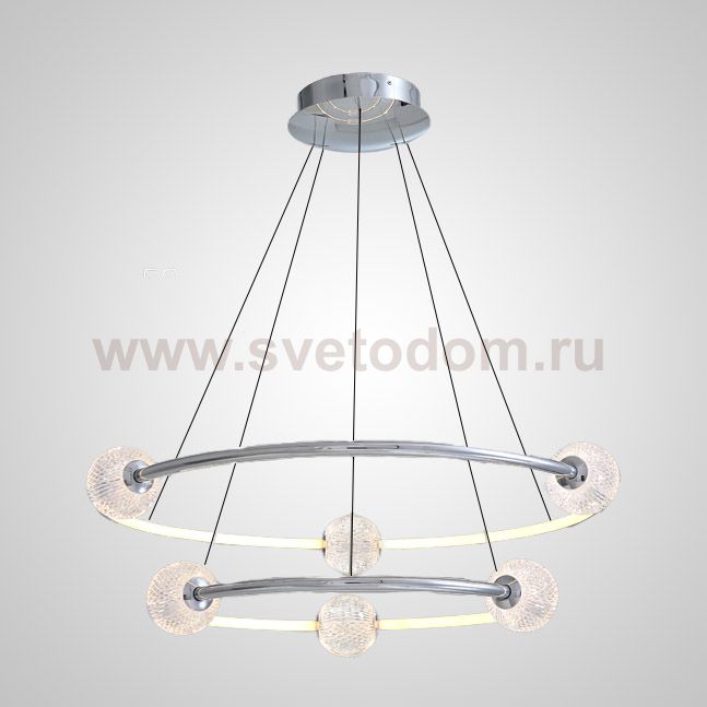 Подвесная люстра STORMS CH D89 D68 Chrome ImperiumLoft 195494-23