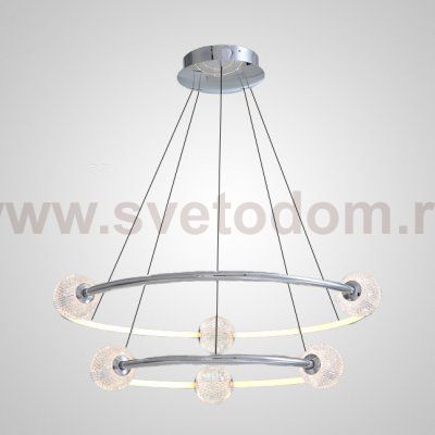 Подвесная люстра STORMS CH D89 D68 Chrome ImperiumLoft 195494-23