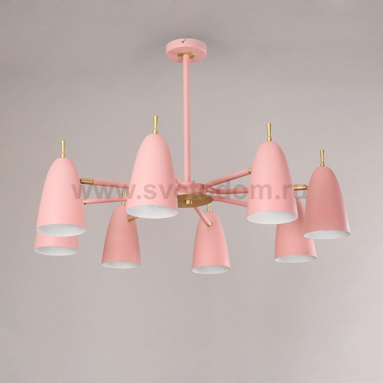 Люстра на штанге PINNACLE D86 Pink ImperiumLoft 195496-26