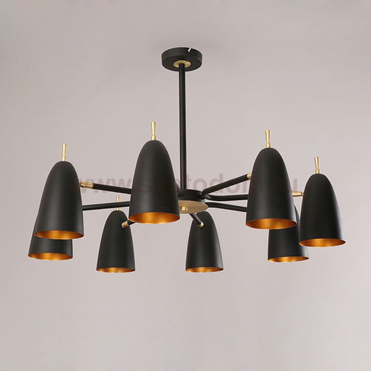 Люстра на штанге PINNACLE D86 Black ImperiumLoft 195497-26