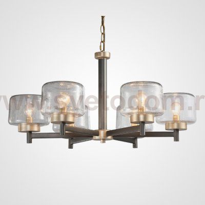 Подвесная люстра POT D70 6 lamps Transparent ImperiumLoft 195515-26