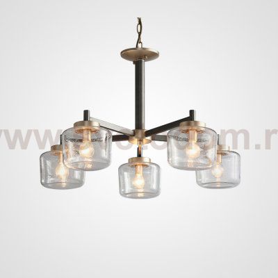 Подвесная люстра POT D70 5 lamps Transparent ImperiumLoft 195516-26