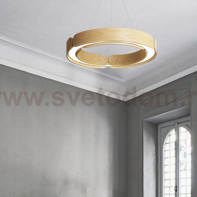 Подвесной кольцевой светильник RANGE 1 D70 Black walnut ImperiumLoft 195534-26