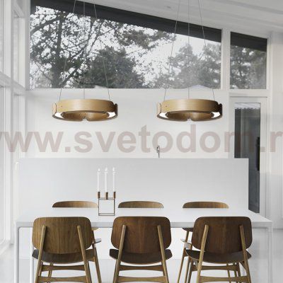 Подвесной кольцевой светильник RANGE 1 D70 Black walnut ImperiumLoft 195534-26