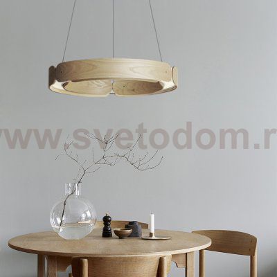 Подвесной кольцевой светильник RANGE 1 D55 Red wood ImperiumLoft 195535-26