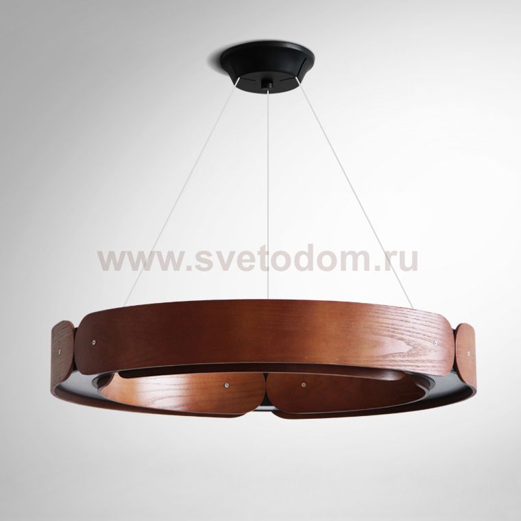 Подвесной кольцевой светильник RANGE 1 D70 Red wood ImperiumLoft 195536-26
