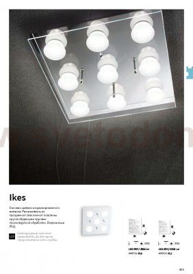 Потолочный светильник Ideal lux IKES PL9 (196732)