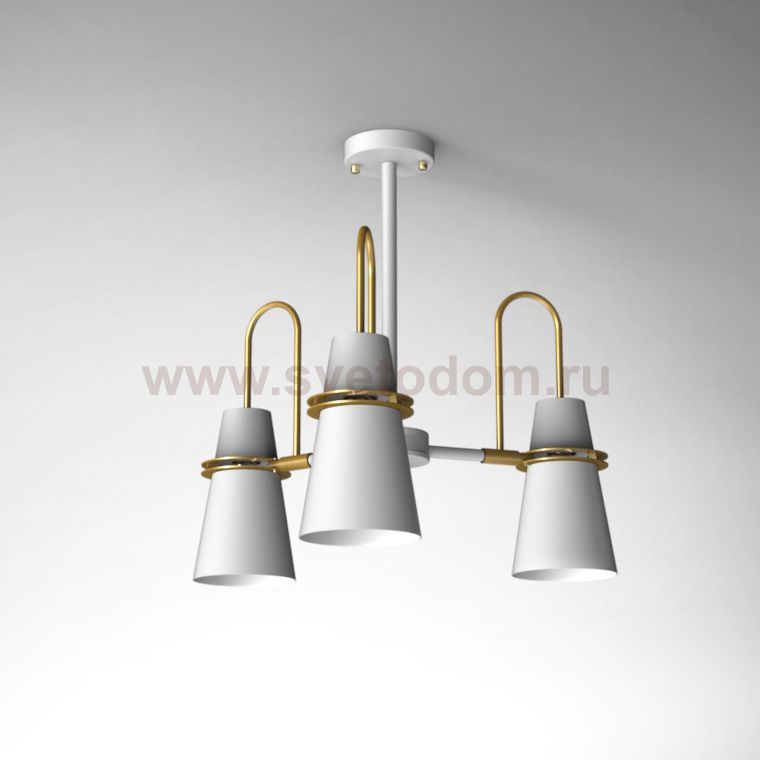 Люстра на штанге REINAR A D57 White ImperiumLoft 196738-26