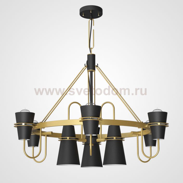 Подвесная люстра REINAR B D101 Black ImperiumLoft 196744-26