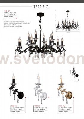 Люстра Favourite 1968-12P Terrific