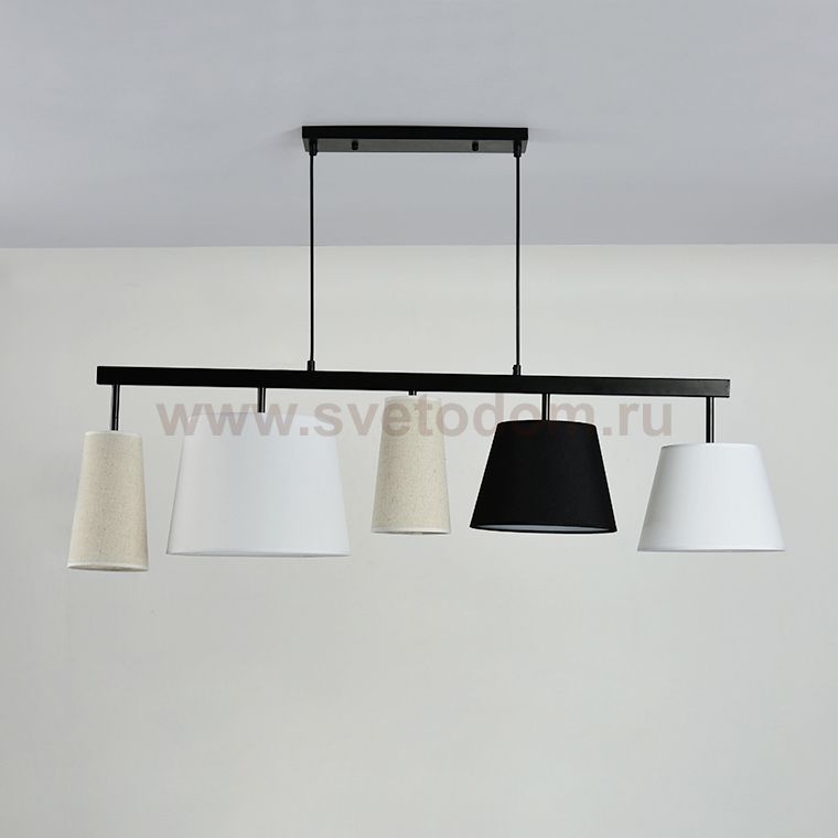 Подвесной светильник Parecchi Black L117 Round section ImperiumLoft 196817-26