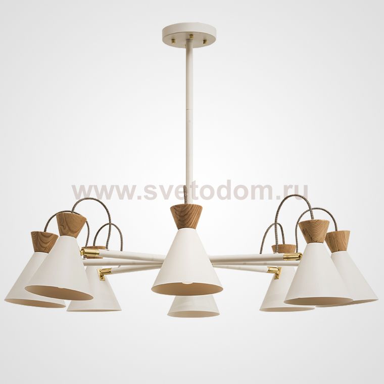 Люстра на штанге SINDRE D91 White ImperiumLoft 196851-26