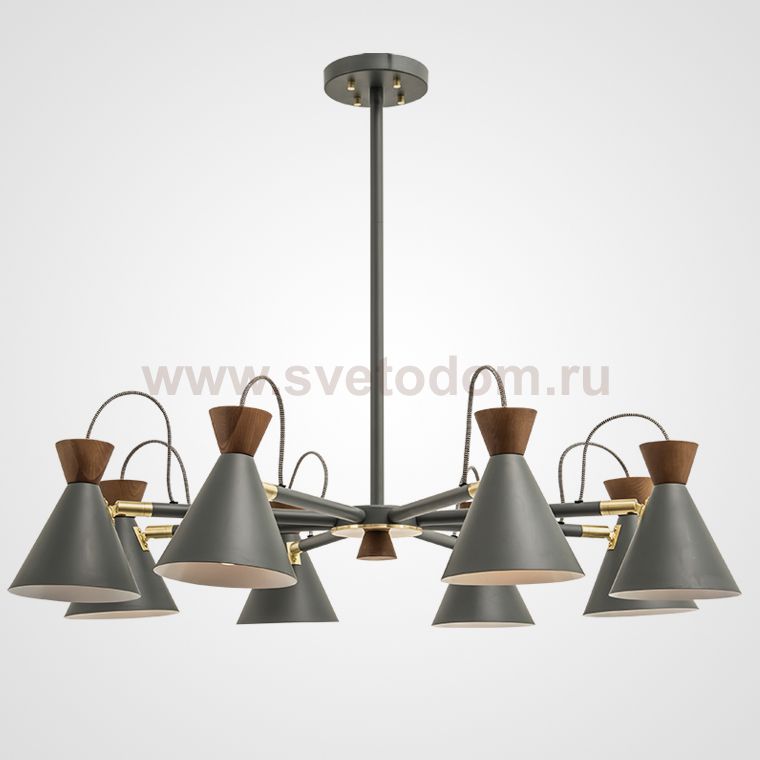 Люстра на штанге SINDRE D91 Grey ImperiumLoft 196855-26