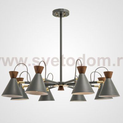 Люстра на штанге SINDRE D91 Grey ImperiumLoft 196855-26